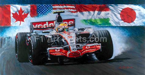 Hamilton 4 Wins Rookie Year at f1artprints.com The man who was ...