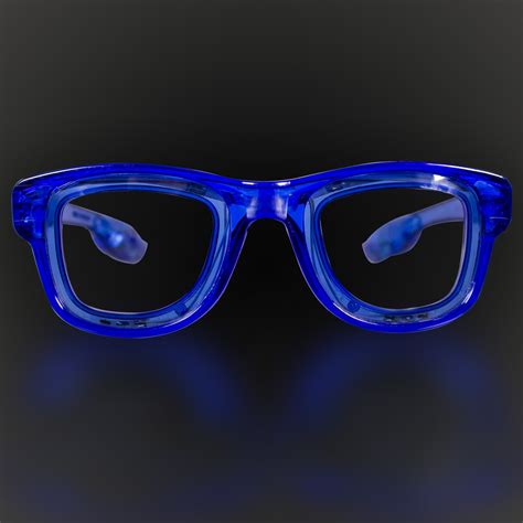 Blue LED Classic Retro Sunglasses with Sound Option - Blue - Shop by Color