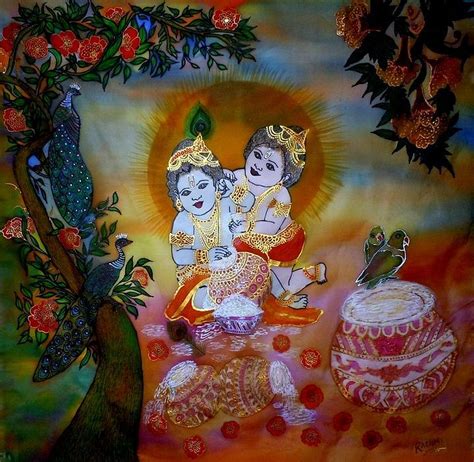 Krishna Balram Painting by Rashmi Agarwal