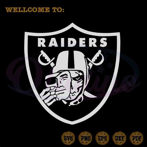 NFL Raiders Logo Best Design SVG Football Players Cutting File