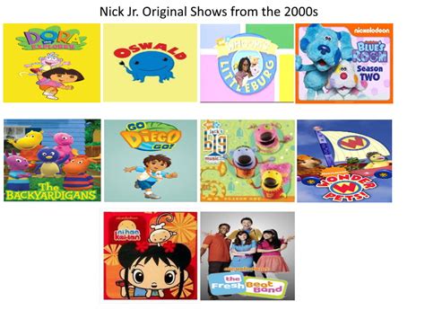 Nick Jr. Original Shows from the 2000s by mnwachukwu16 on DeviantArt