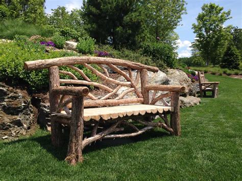 Outdoor Rustic Benches | Park Benches | Artisan Built Furniture