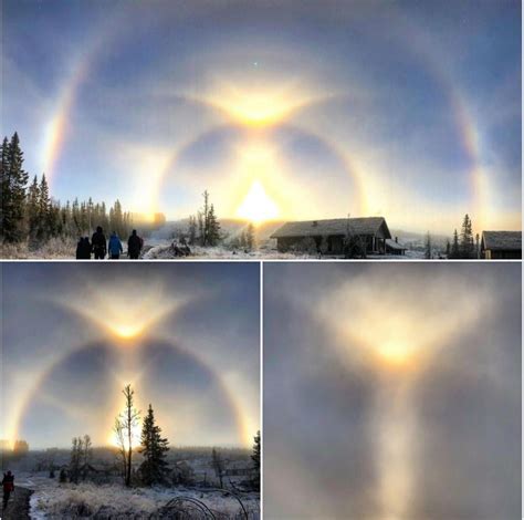 “Sun dog” phenomenon captured in Norway : r/holofractal