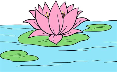 Find hd free Lilypad Drawing Realistic - Water Lily Drawing Easy. Download it free for personal ...