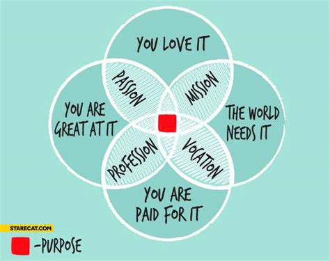 Mission passion profession vocation purpose graph | StareCat.com