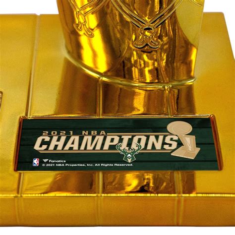 IN STOCK 2021 Milwaukee Bucks NBA Champions Larry O Brien Trophy – E-5 Sports