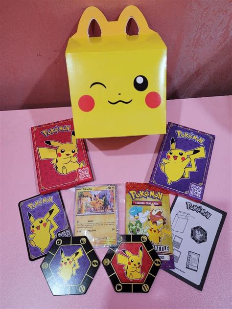 2023 McDonald's Pokemon Happy Meal Cards (Pikachu limited special holo ...