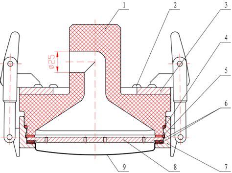 Schematic structure of a spinneret. | Download Scientific Diagram