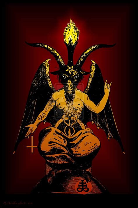 Satanic art. Satanic Goat Baphomet the Horned God Satan by RabidCrow. Baphomet, Satanic art ...