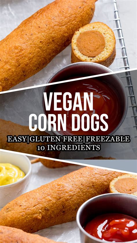 Vegan Corn Dogs | Vegan corn dogs, Corn dogs, Fair food recipes