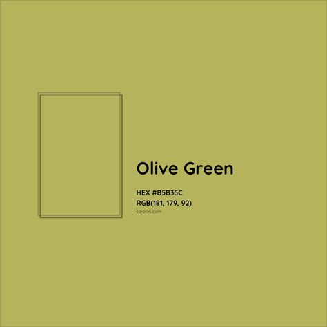 Olive Green Color Codes The Hex Rgb And Cmyk Values That You Need ...