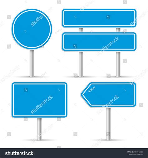 Road Signs Vector Illustration Stock Vector (Royalty Free) 1293912055 | Shutterstock