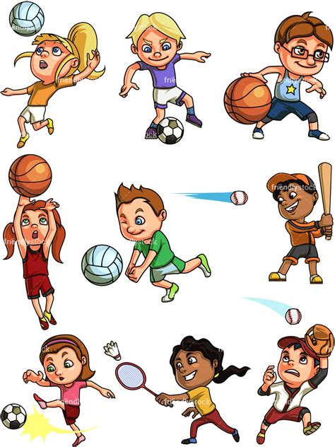 clip art kids playing sports 20 free Cliparts | Download images on ...