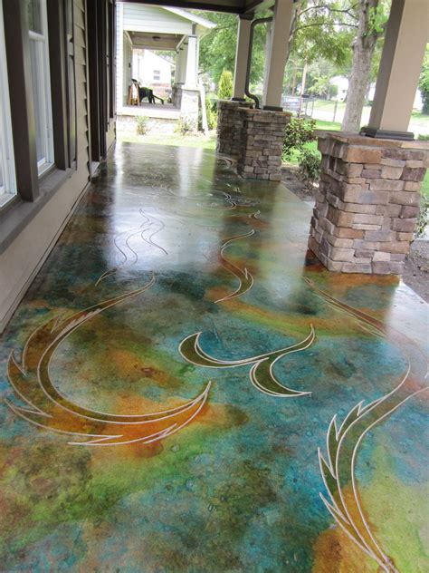 Stained Concrete | Concrete stained floors, Stained concrete, Floor design