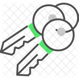 Home Keys Icon - Download in Line Style