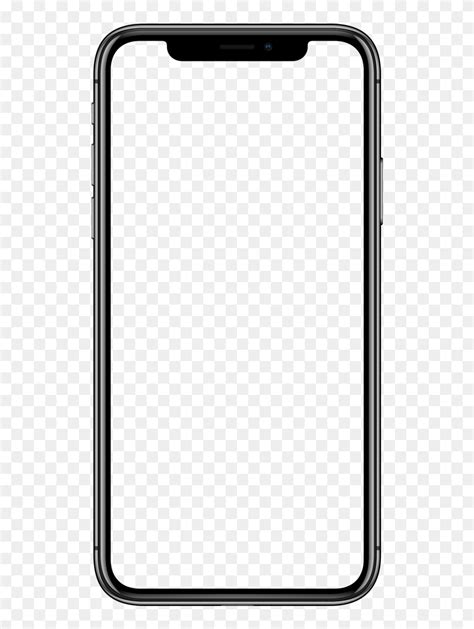 Transparent Free Iphone Clipart - Blank White Screen Of Iphone X, HD Png Download - 518x1035 ...