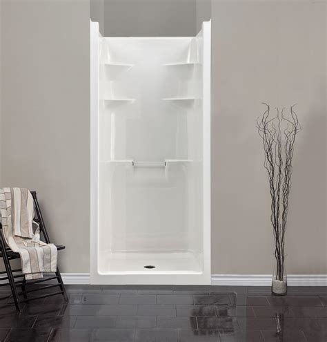 Melrose 3 1-Piece Acrylic Shower Stall | Shower remodel, Small shower remodel, Fiberglass shower