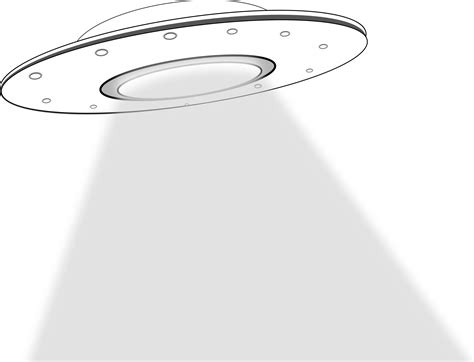 Ufo Black White Line Art Scalable Vector Graphics Svg - Ufo Cartoon ...