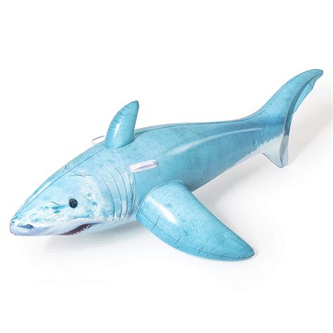 Buy Bestway 41405 BW41405 Realistic Shark Pool Float, Inflatable Rubber Ride on for Kids, Swim ...