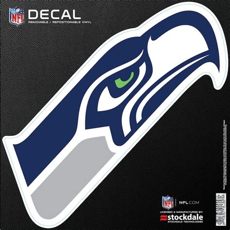 Seattle Seahawks 6'' x 6'' Logo Die-Cut Repositionable Vinyl Decal ...