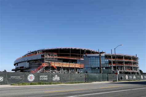 Photos | Construction milestone reached at Intuit Dome - Los Angeles Times