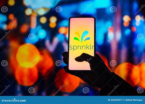 August 22, 2022, Brazil. in this Photo Illustration, the Sprinklr Logo is Displayed on a ...