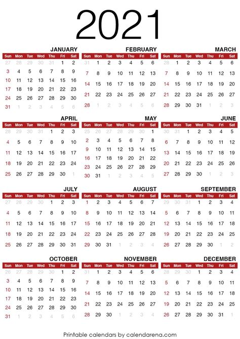 2021 Calendars : blank calendar printable | Free printable calendar ...