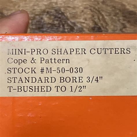 Freeborn Cope & Pattern Shaper Cutters Set M-50-030 3/4" Bore & 1/2 ...