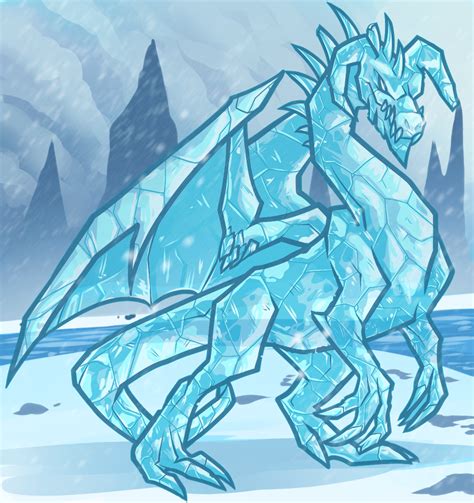 Ice Dragon, White Dragon Elemental by Dragoart on DeviantArt