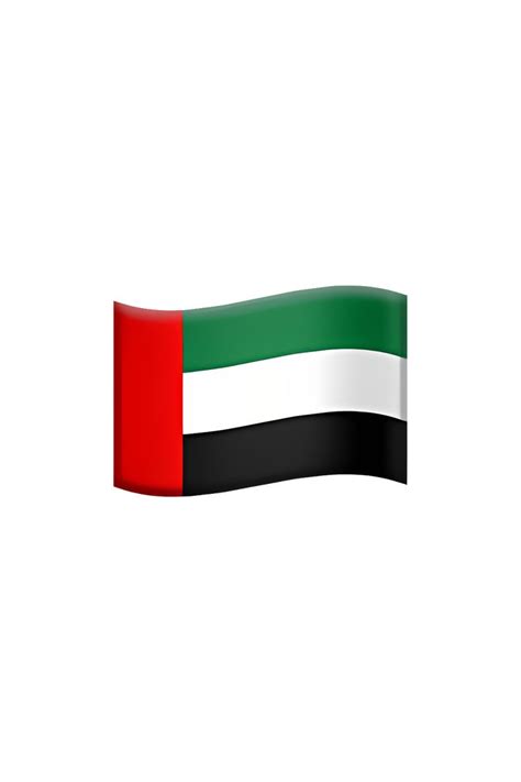 the flag of united arab emirates on a white background