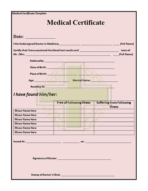 Medical Certificate Template - How to create a Medical Certificate template blood test results ...