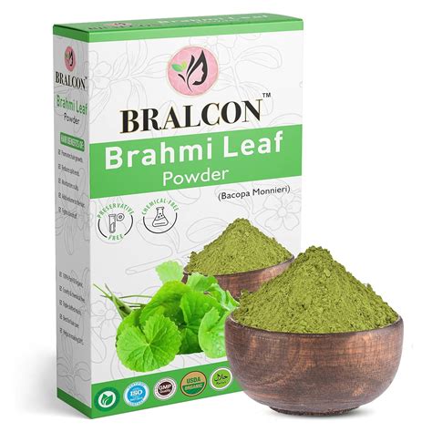 BRALCON Organic Brahmi Leaf Powder-100g |Bacopa monnieri | Brahmi leaf ...