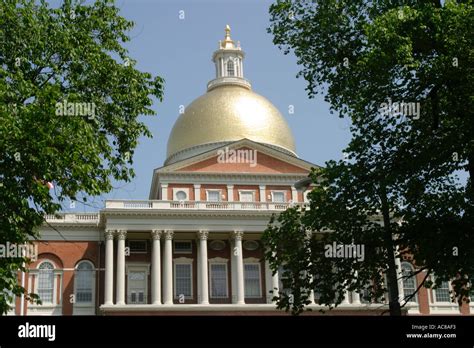 Massachusetts State House Stock Photo - Alamy