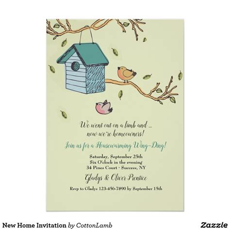 New Home Invitation | Zazzle.com | House warming invitations ...