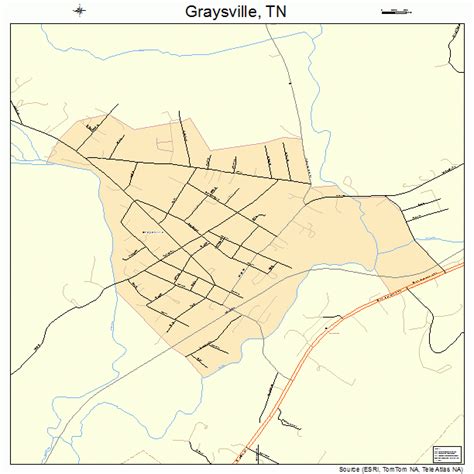 Graysville Tennessee Street Map 4730760