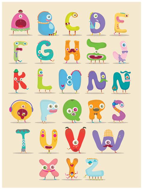 Monster Alphabet by mjdaluz on DeviantArt