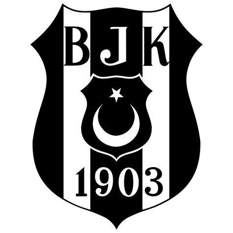 Besiktas JK Logo Black and White (1) – Brands Logos