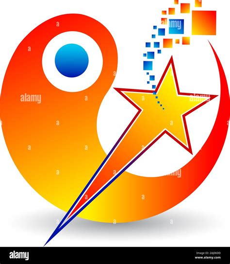 moon star logo Stock Photo - Alamy