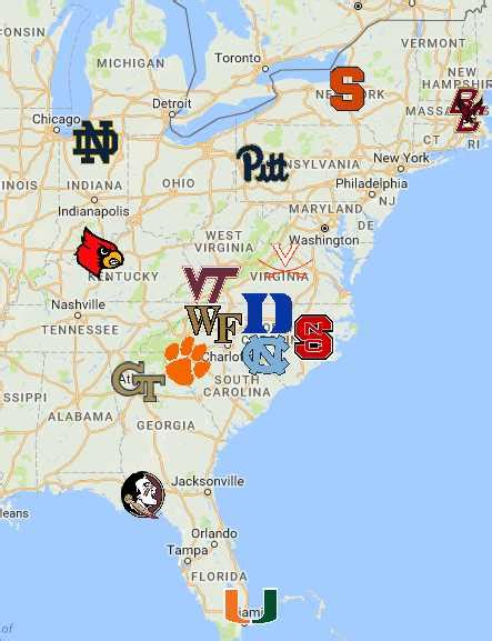 Sec Conference Map