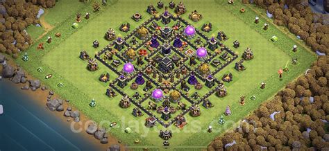 Melhor Layout de Defesa CV9 com link, Anti Tudo, Híbrido - COC Clash of Clans 2023 - Centro de ...