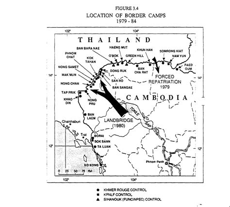 Maps of the Thai / Cambodian Border & Refugee Camps