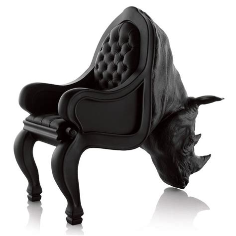 Rhino chair... the octopus one is awesome too but a little scary... | Animal chair, Unique chair ...