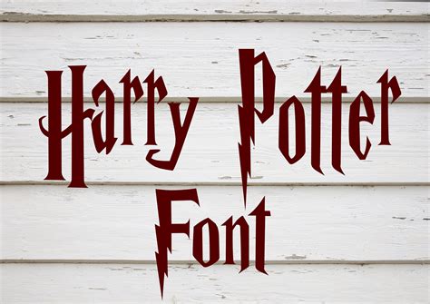 Printable Harry Potter Font