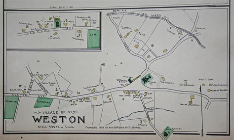 Photo Gallery • 1889 Weston Map