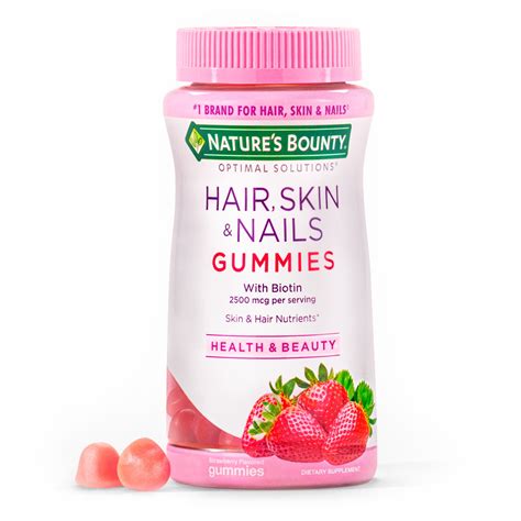 Nature's Bounty Hair Skin and Nails Vitamins With Biotin, Gummies, 140 Ct - Walmart.com ...