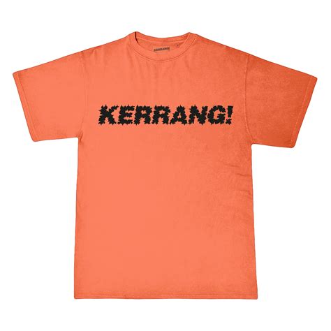 KERRANG! LARGE LOGO T- SHIRT - ORANGE – KERRANG! STORE