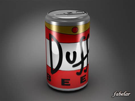 Duff beer can free 3D Model .max - CGTrader.com