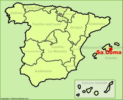 Sa Coma Maps | Majorca, Spain | Maps of Sa Coma