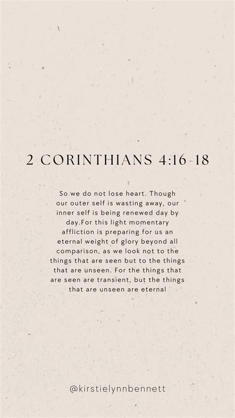 2 Corinthians 4:16-18 iPhone Wallpaper | Kirstie Bennett | Faith, Lifestyle & More | Scripture ...