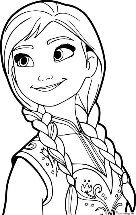 Coloriage princesse anna de la reine des neiges 2 | Coloriage reine des ...